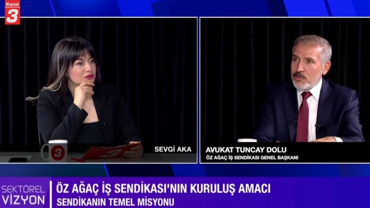 Genel Başkanımız Dolu, Kanal 3'te Sektörümüze Dair Değerlendirmelerde Bulundu